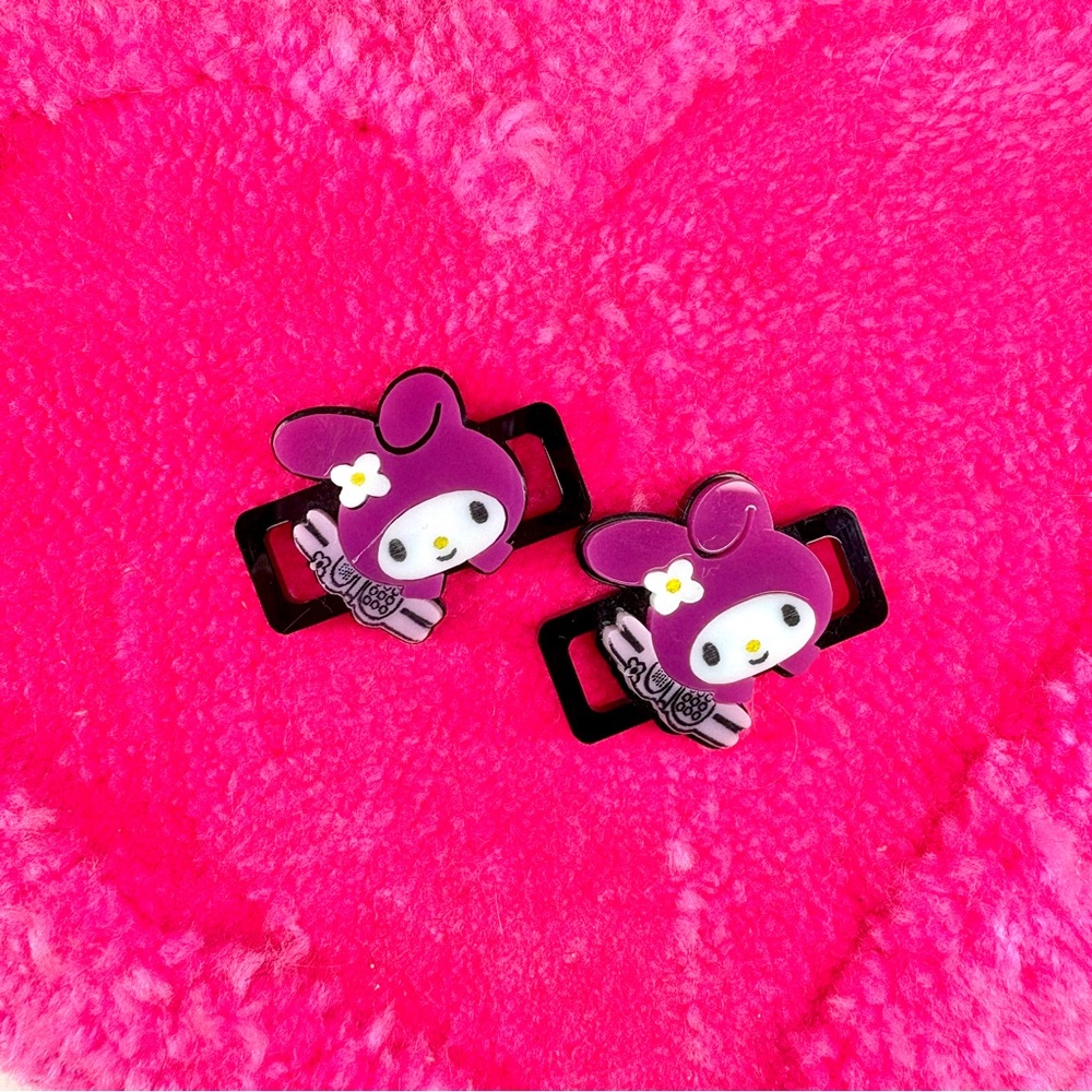 sanrio my melody x melody ehsani collab - lace locks / shoe charm